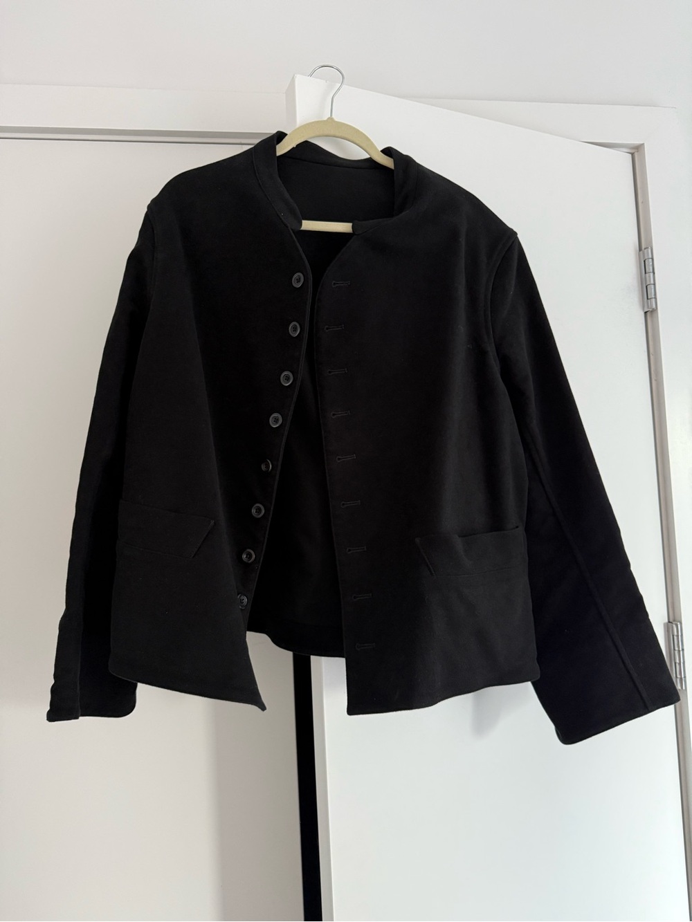 Anatomica Premium Japanese Men’s Black Sueded Cotton Coat
